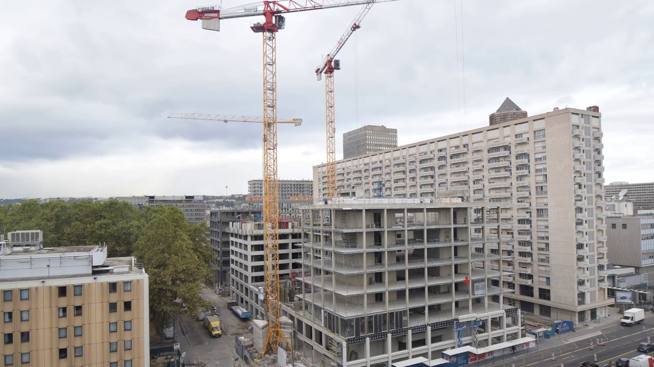 Sky Avenue - Le chantier d'Open'Up, siège régional d'Action Logement