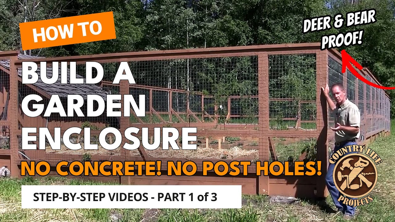 Build a Deer & Bear Proof Garden Fence With Raised Beds - Video 1 of 3
