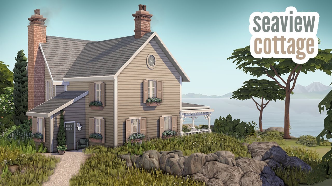 sea view cottage \\ The Sims 4 speed build