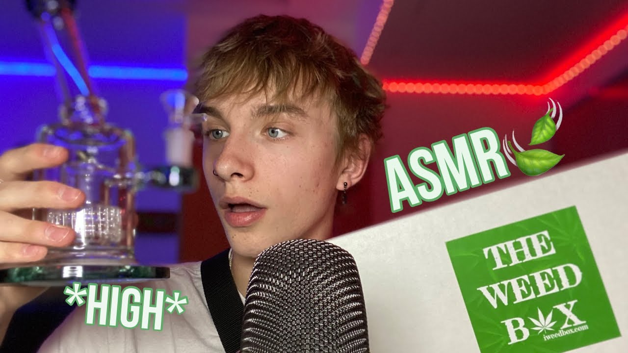 [High ASMR] The W33d Box Unboxing - Stoner Starter Pack (wax pen sounds)