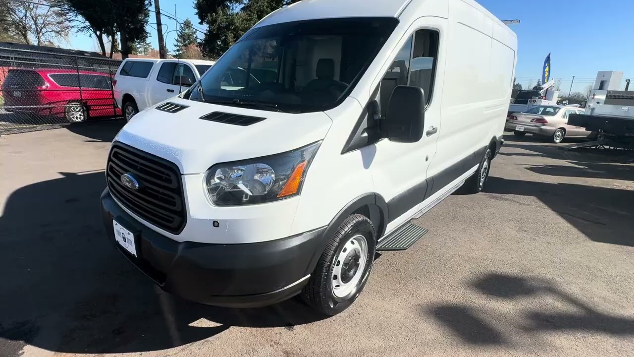 2019 Ford Transit medium roof T 250￼, 1 Owner, ladder rack, shelving, heavy tow package ￼￼￼