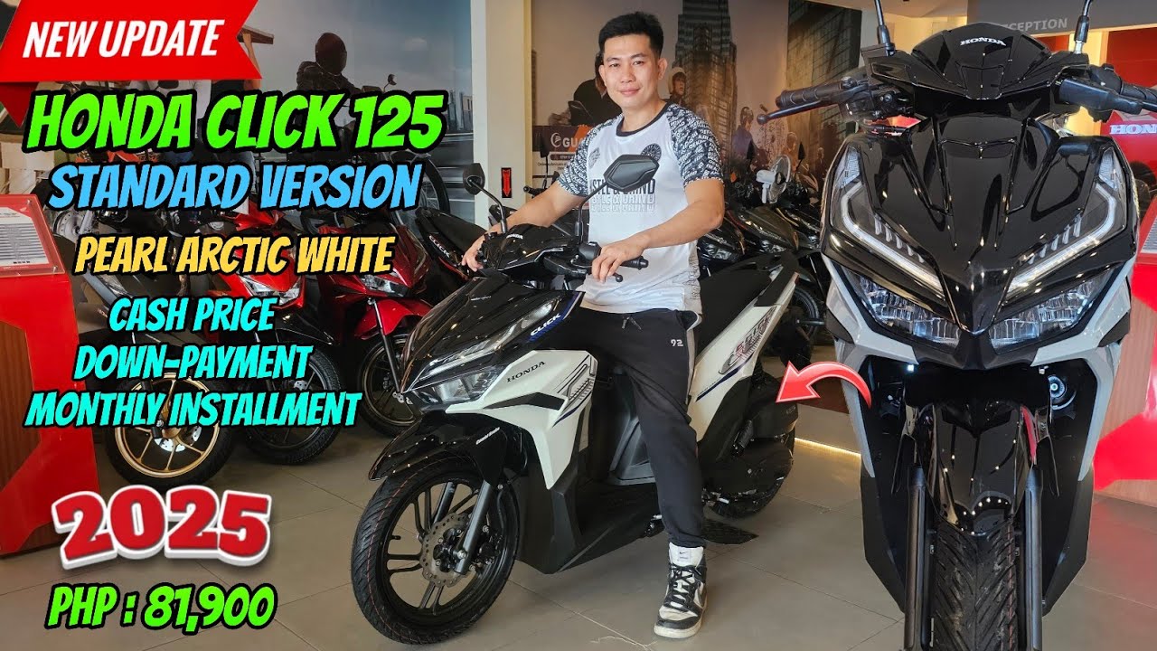 Honda Click 125 Standard Version 2025 Pearl Arctic White