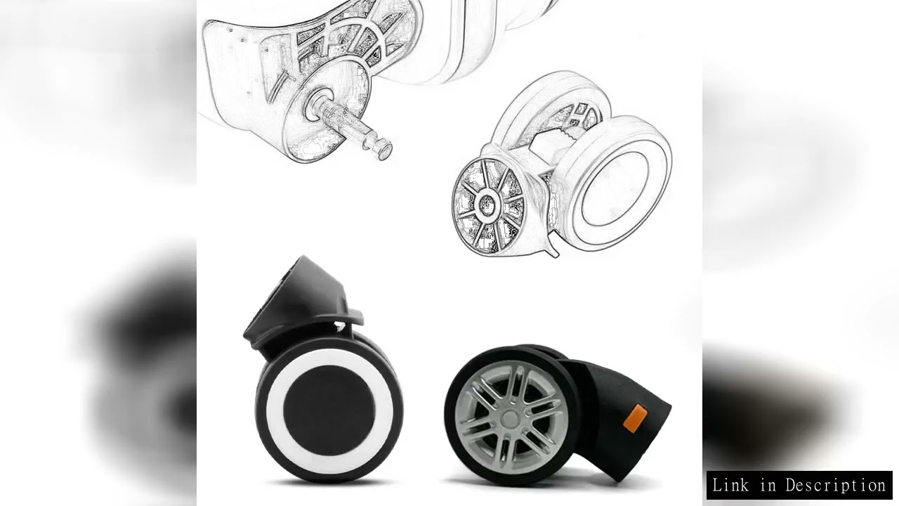 Removable Wheels Suitcase Universal Wheel Luggage Accessories Spare Parts for Trolleys Wheel Replace