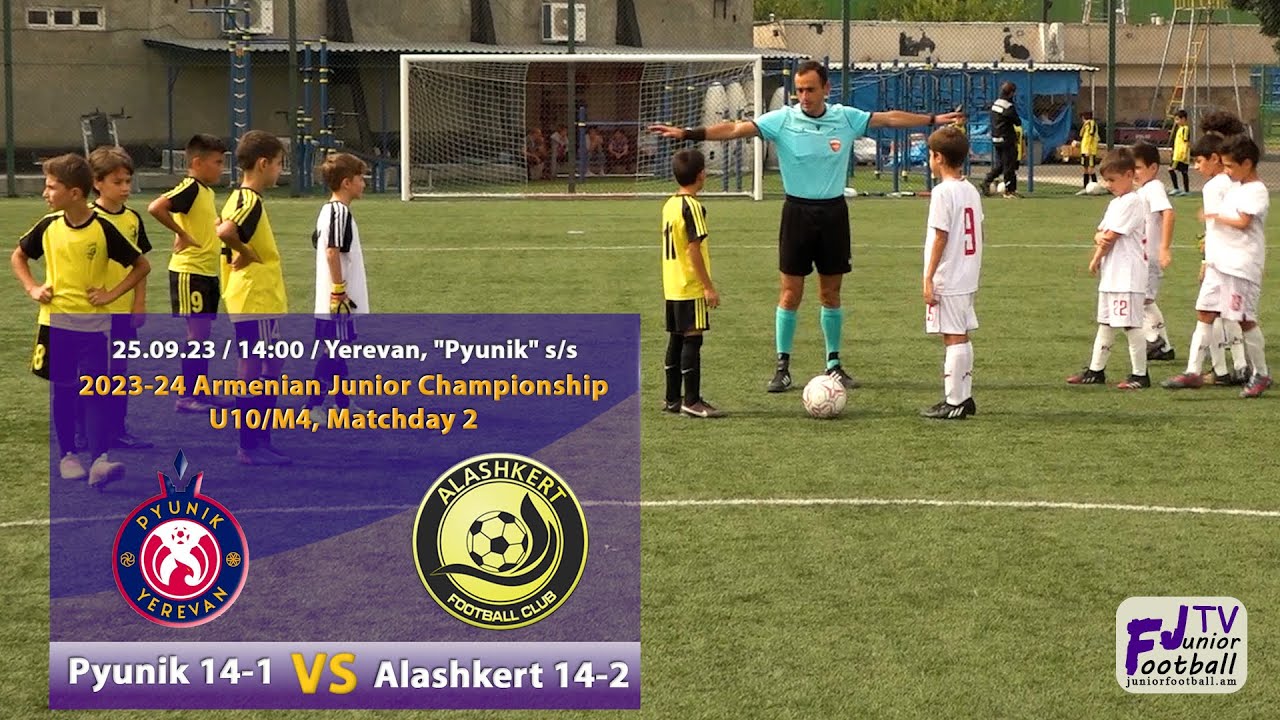 Pyunik 14-1 (13-6) Alashkert 14-2 (25.09.23) 2023-24 AJC U10/M4, Matchday 2