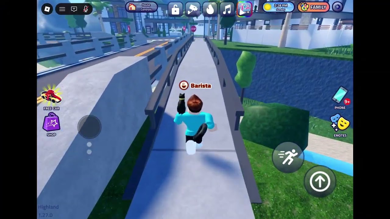 Touring the Laundry Store in the afternoon In Roblox Highland Park
