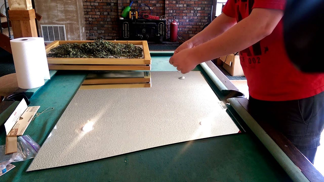Making dry sift and rosin.