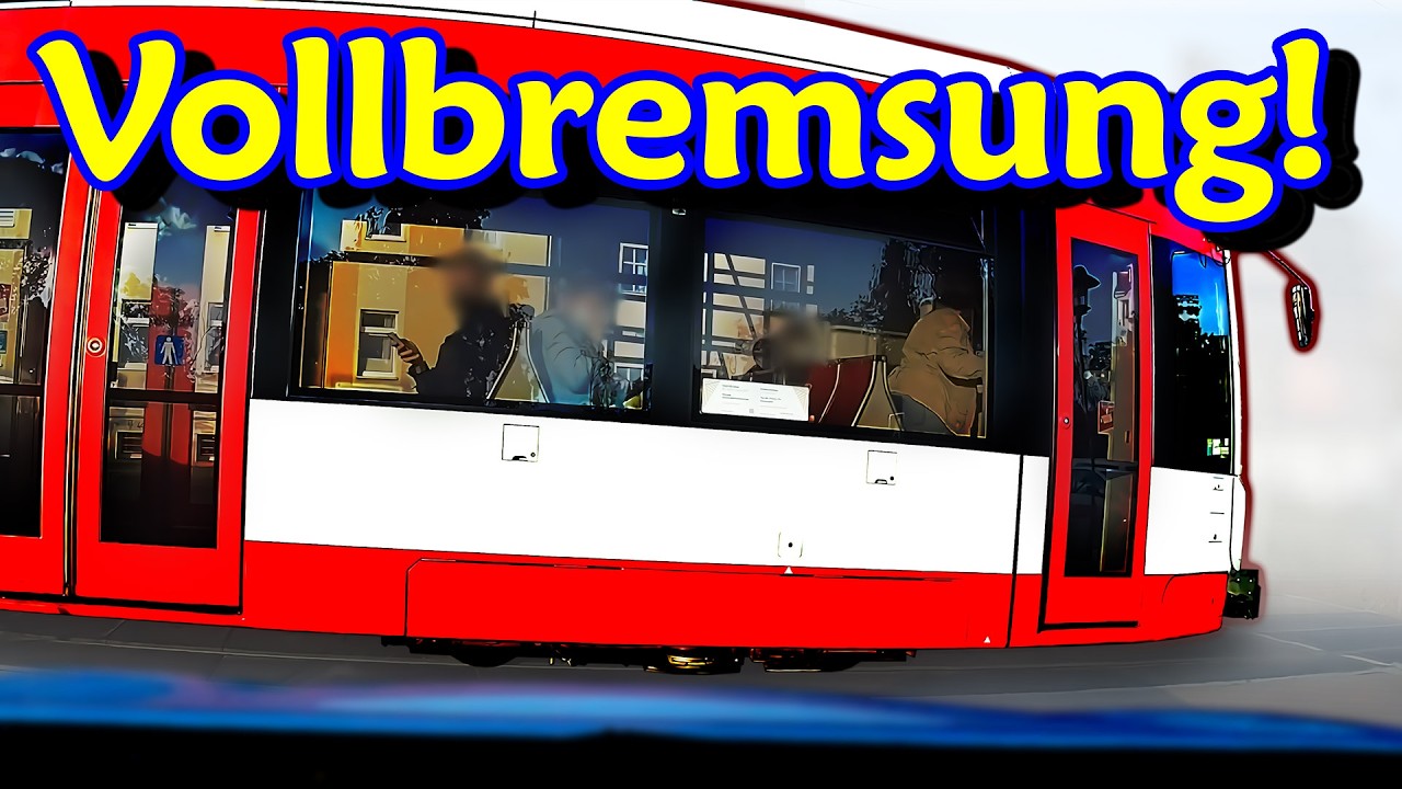 Auffahr-Unfall, Straßenbahn übersehen und gefährlich Überholen | DDG Dashcam Germany | #628