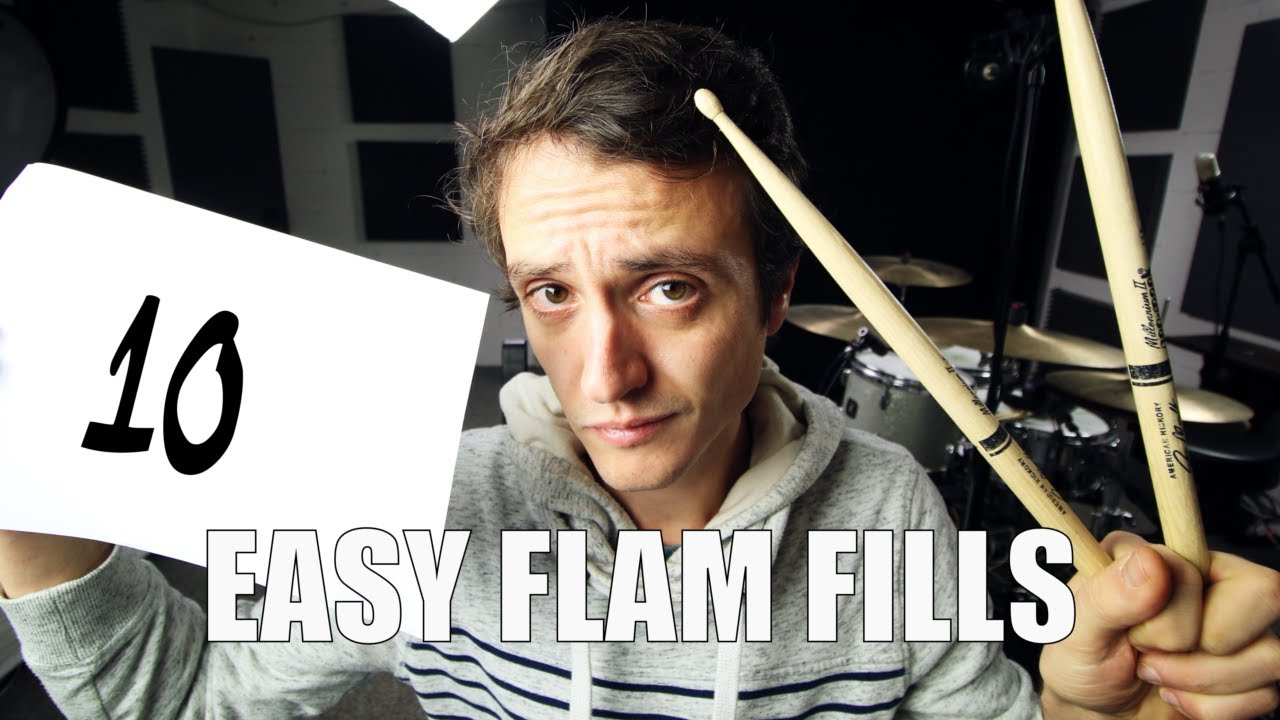 10 Easy Flam Fills - Daily Drum Lesson