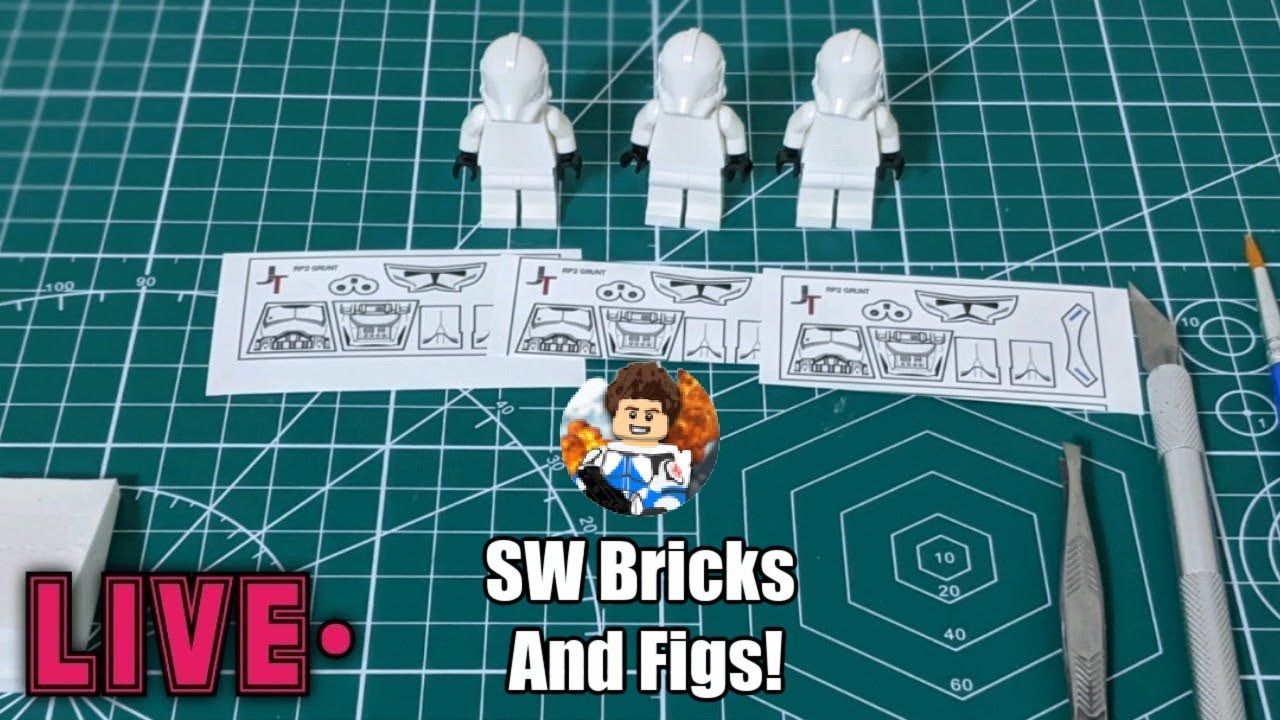 Decaling And Hanging Out With SW Bricks And Figs!