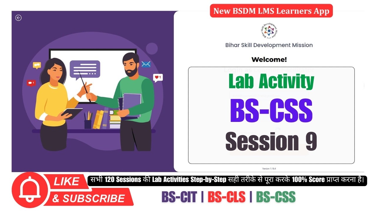 BS-CSS Session 9 Lab Activity Solution | KYP New Course 2026 | 100% Score