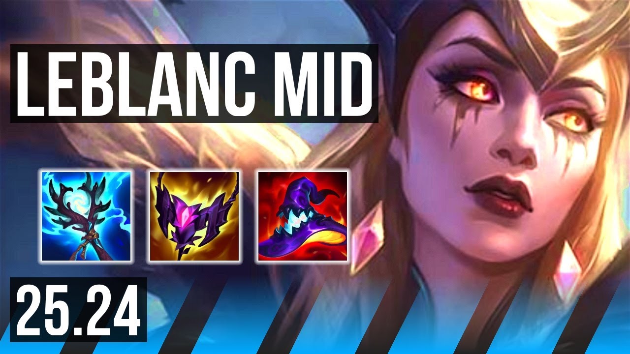 LEBLANC vs FIZZ (MID) | 21/1/4, 40K damage | EUW Master | 25.24
