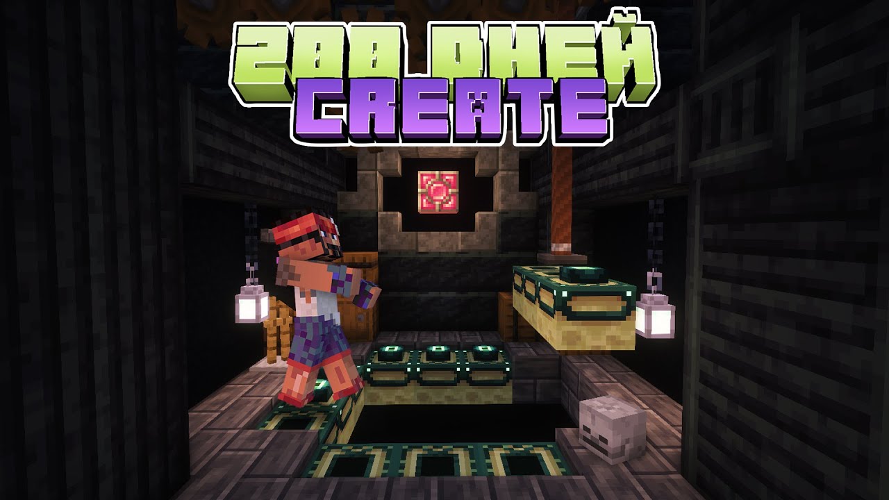 200 дней ПРАВИЛЬНОГО ВЫЖИВАНИЯ с модом CREATE