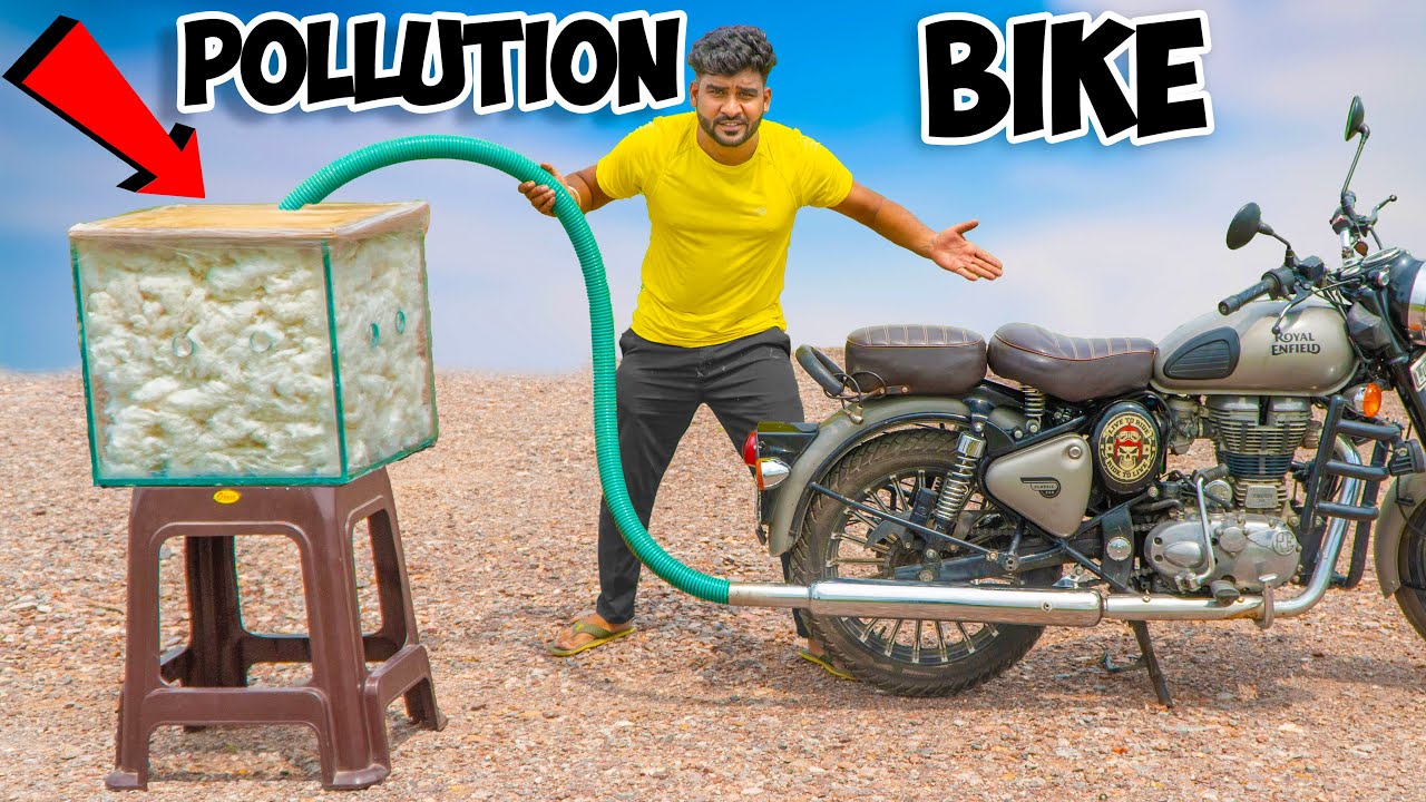 Collected My Bike Pollution in Box | 100% Shocking Results 😨