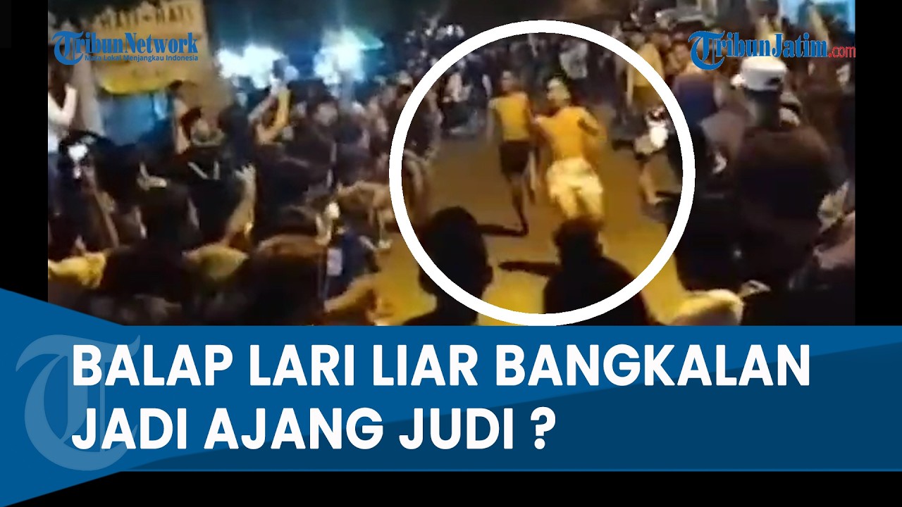BALAP LARI LIAR MERESAHKAN di Jalur Poros Nasional Bangkalan, Polisi Cium Dugaan Praktek Judi