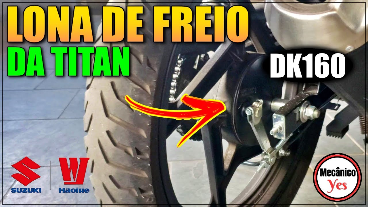 SUZUKI HAOJUE DK160 : LONA DE FREIO DA TITAN NA DK 160