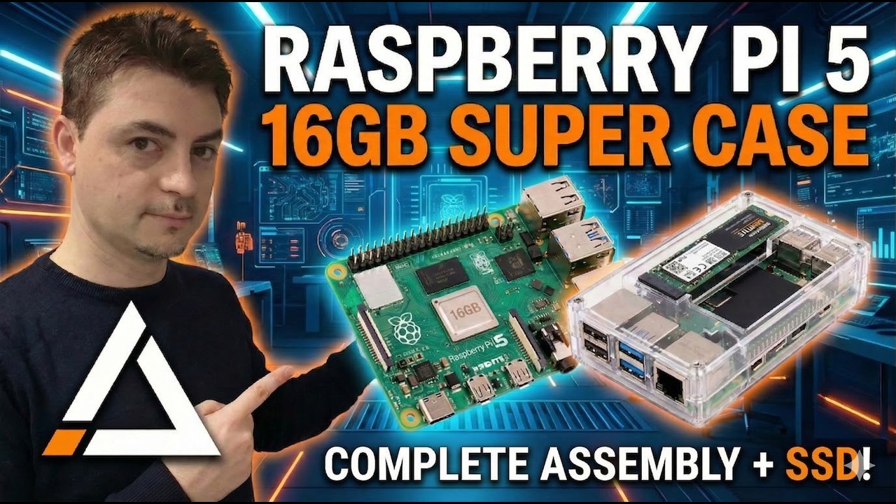 Raspberry Pi 5 16 GB: NAJLEPSZA konfiguracja (METALOWA obudowa + dysk SSD M.2!)