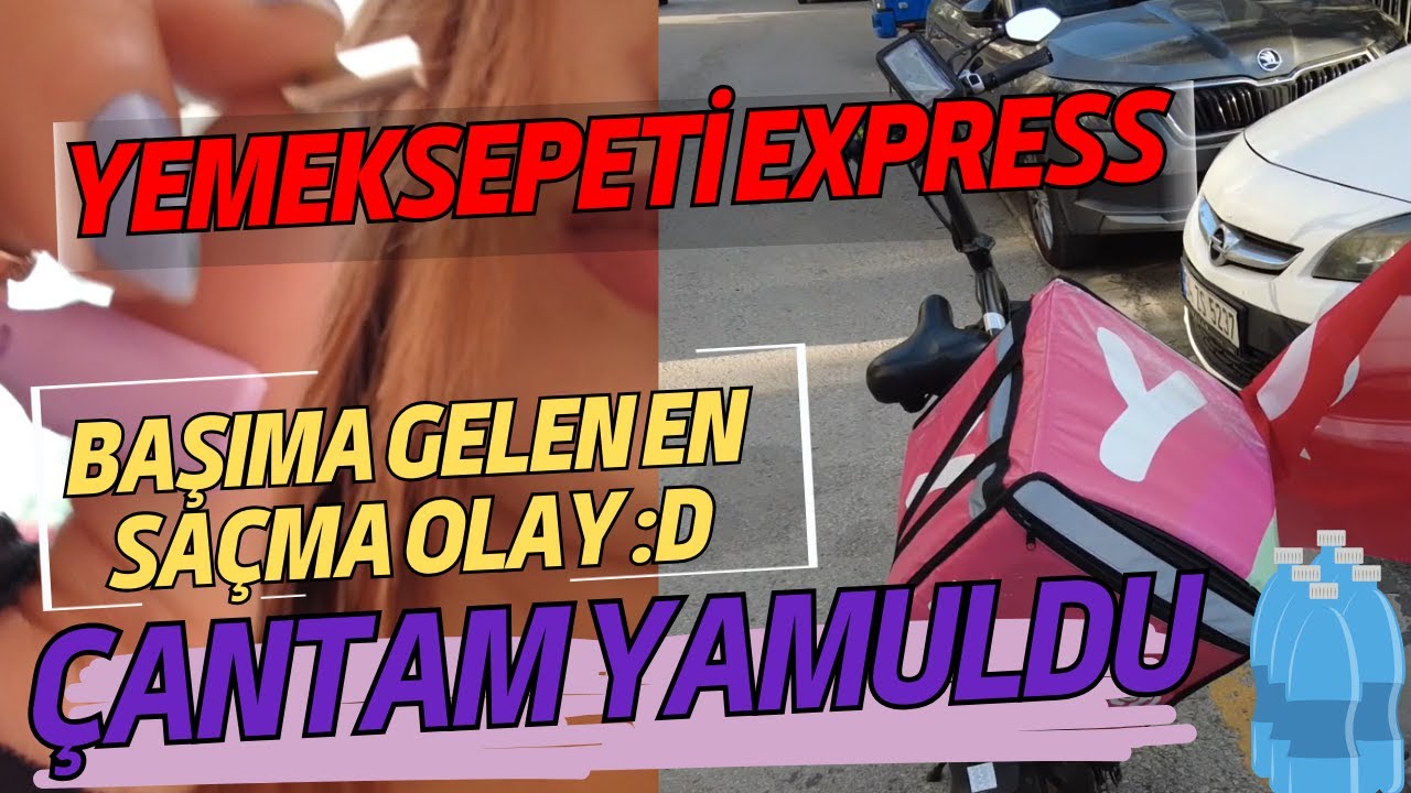 Yemeksepeti Bisikletli Kurye / Çantam Yamuldu / Yaşadığım saçma bir anı :D / Ankara Bahçelievler
