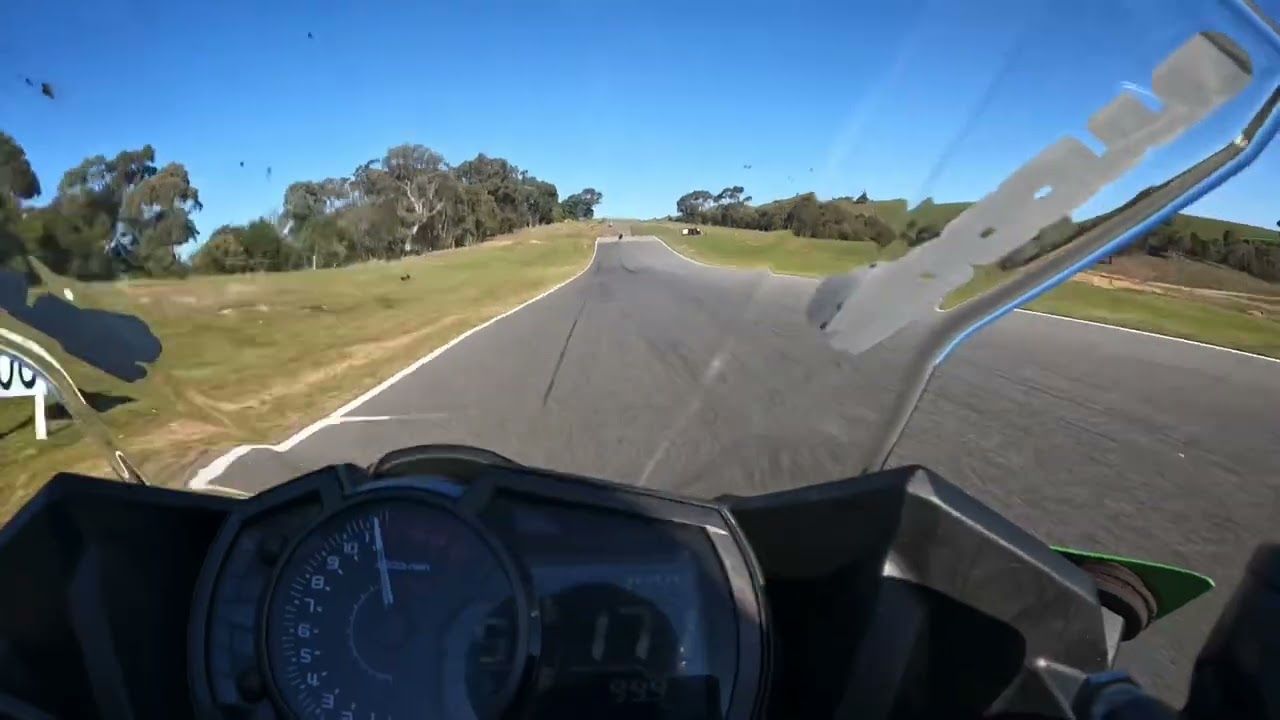 Lap of Broadford Motorcycle Track on the Kawasaki Ninja 400.
