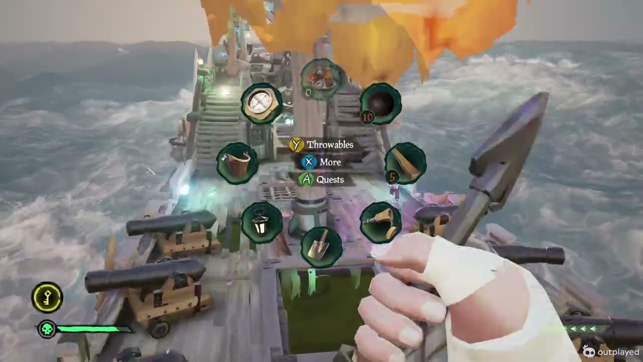 Skelly Galleon down