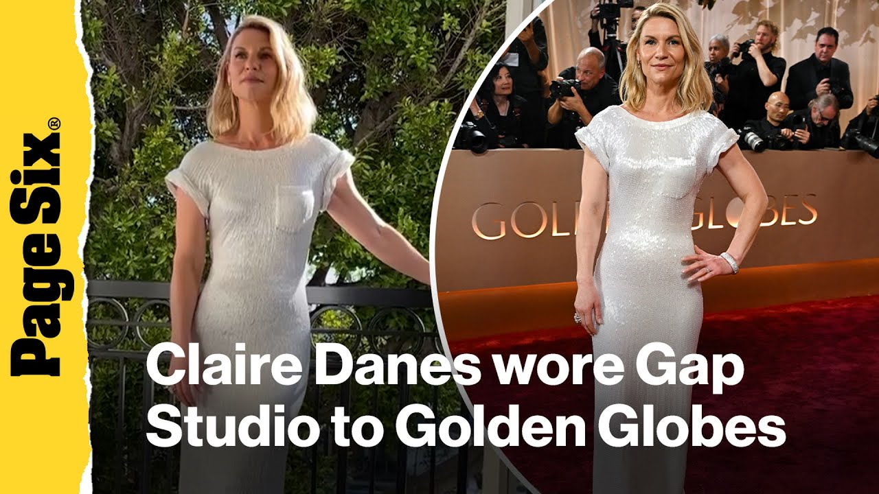 Claire Danes wore Gap Studio to the 2026 Golden Globes