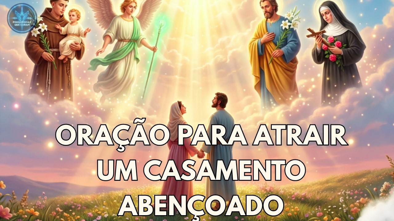 ORAÇÃO PARA ATRAIR UM CASAMENTO ABENÇOADO 💍 Santo Antônio, Arcanjo Rafael, São José e Santa Rita