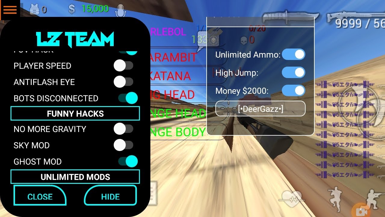 SFG2 mod menu combined By:DeerGazz