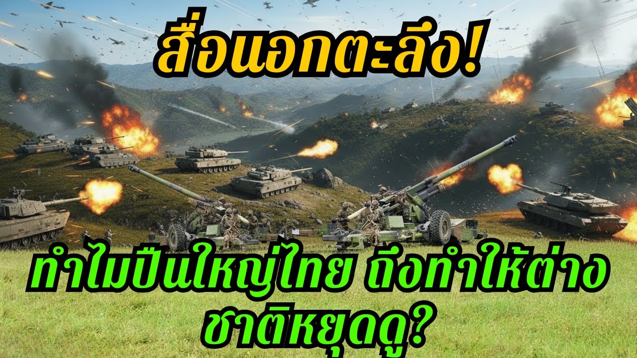สื่อนอกทึ่ง!ปืนใหญ่ไทยกับภาพที่โลกไม่กล้ามองข้าม