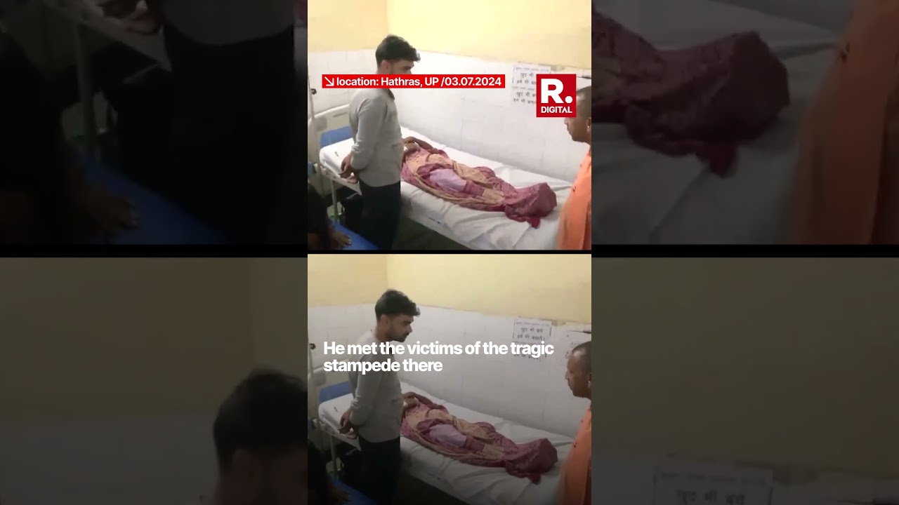 UP CM Yogi Adityanath Visits Hathras Hospital, Inquires About Stampede Injured