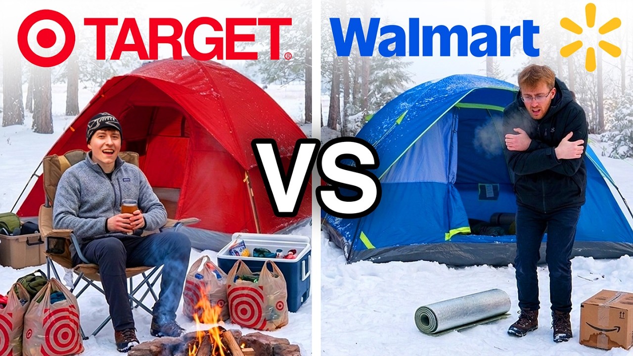 Target VS Walmart Overnight Survival Challenge!