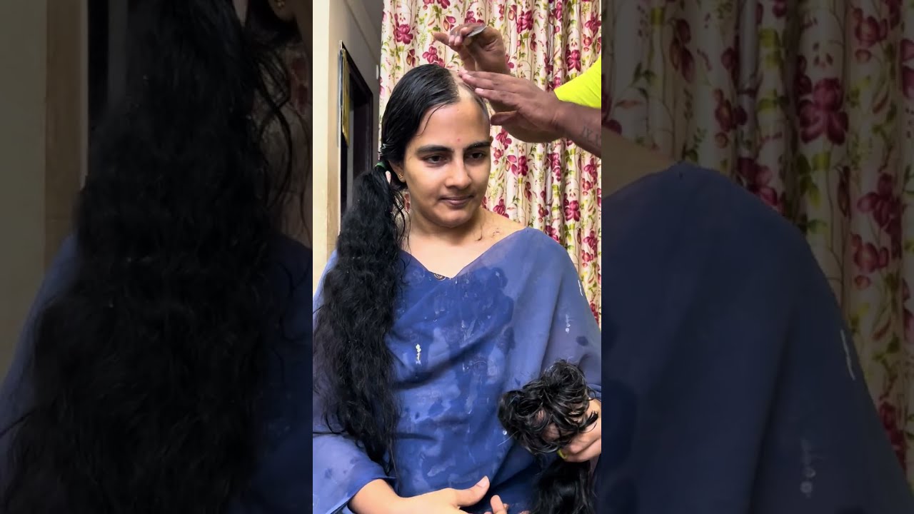 Curly Long Hair Shave For Cancer Patients | Headshave  | Latest 2024 | 