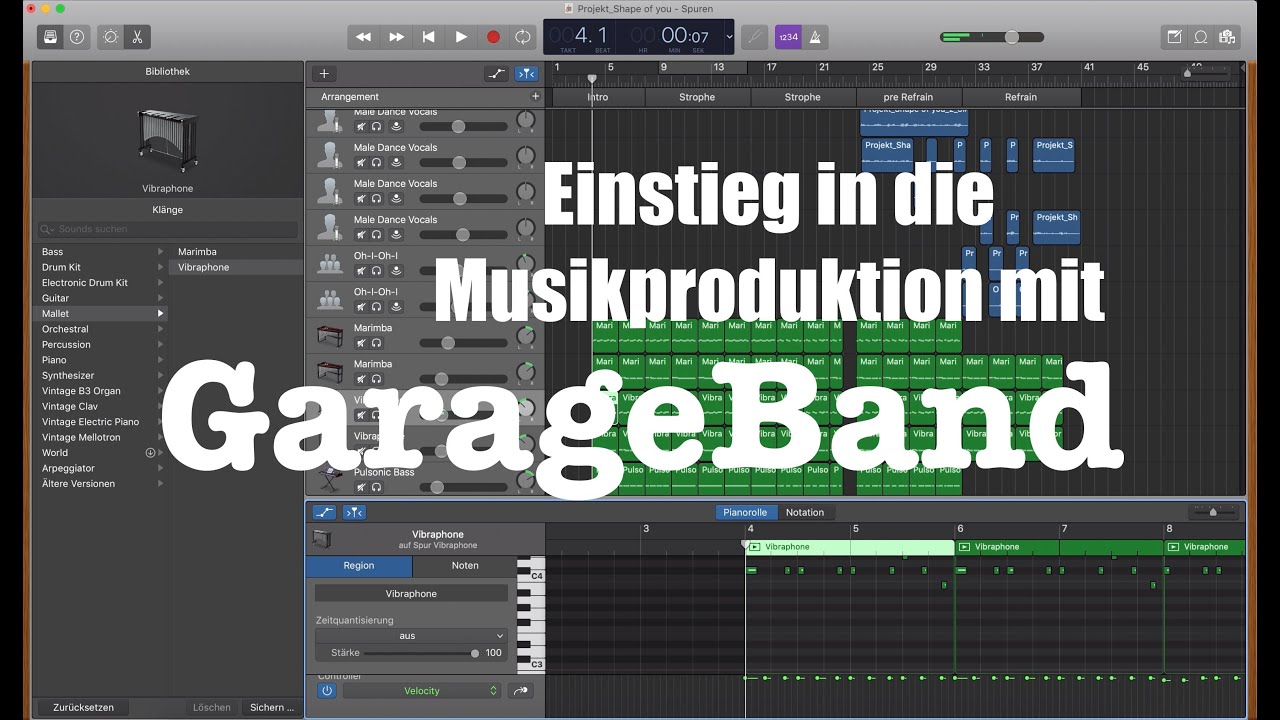 Einstieg in die Musikproduktion mit GarageBand
