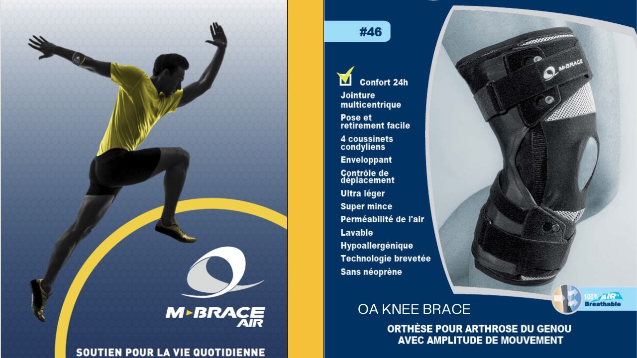 M-BRACE #46 - ORTHÈSE POUR ARTHROSE DU GENOU - OE KNEE BRACE