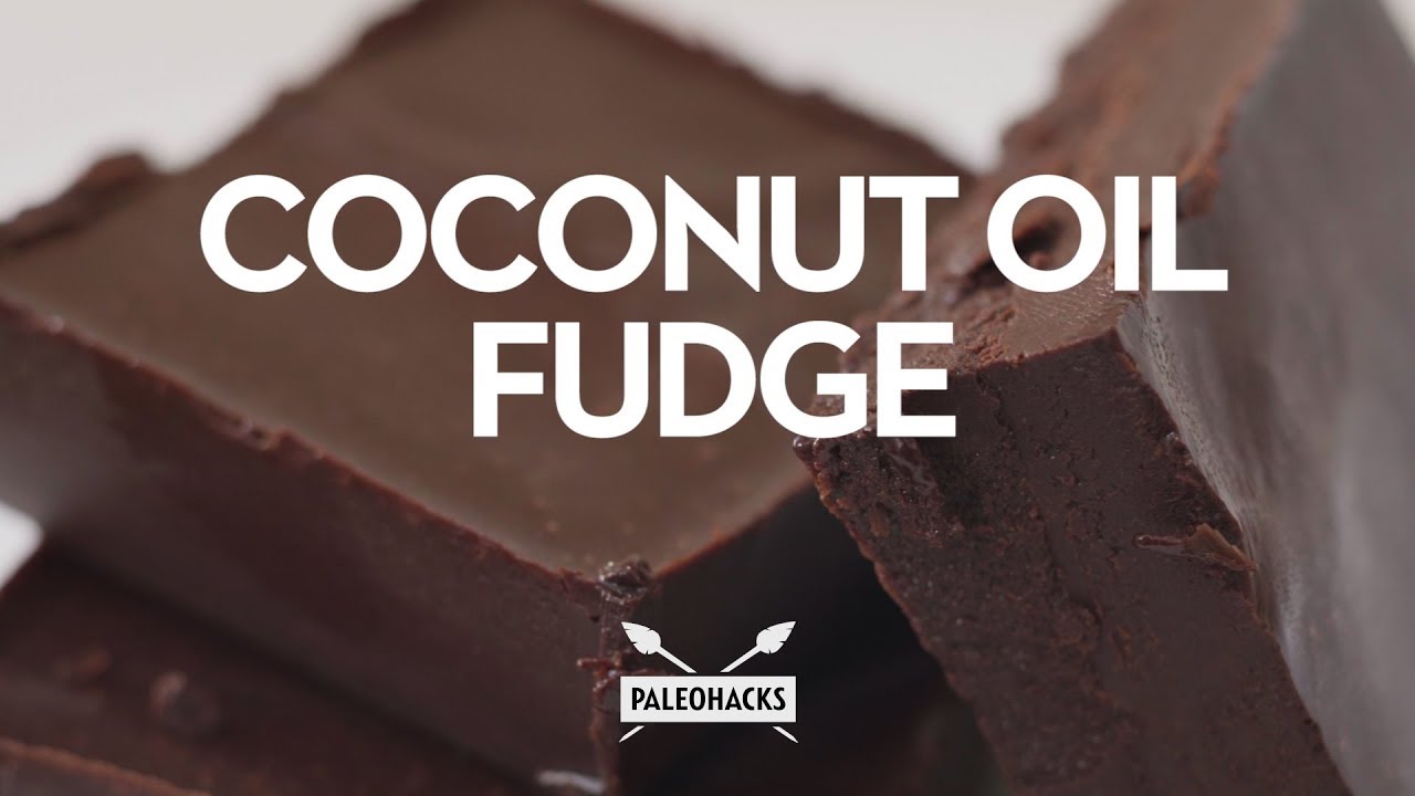 Coconut Oil Chocolate Fudge