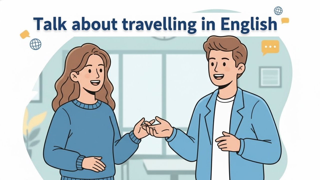 Talk about travelling in English | Easy situational English! English with Sam