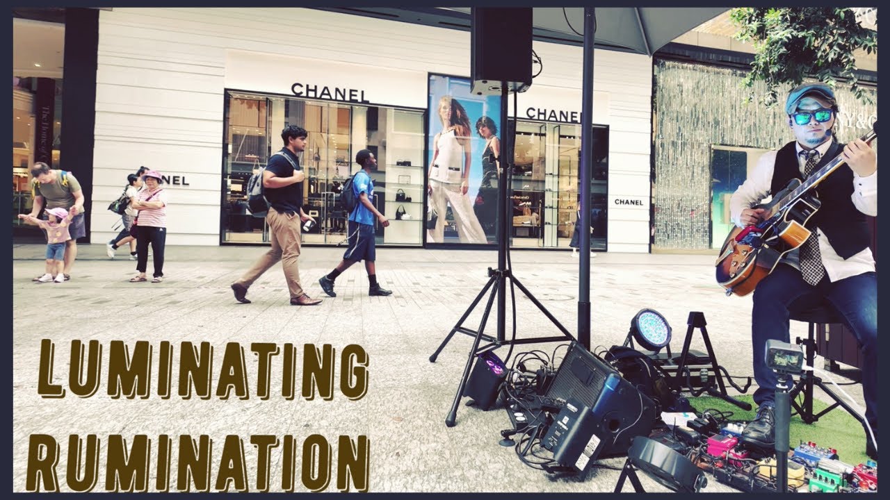 Luxury Street Jazz in Brisbane CBD | Solo Loop Performance "Luminating Rumination"