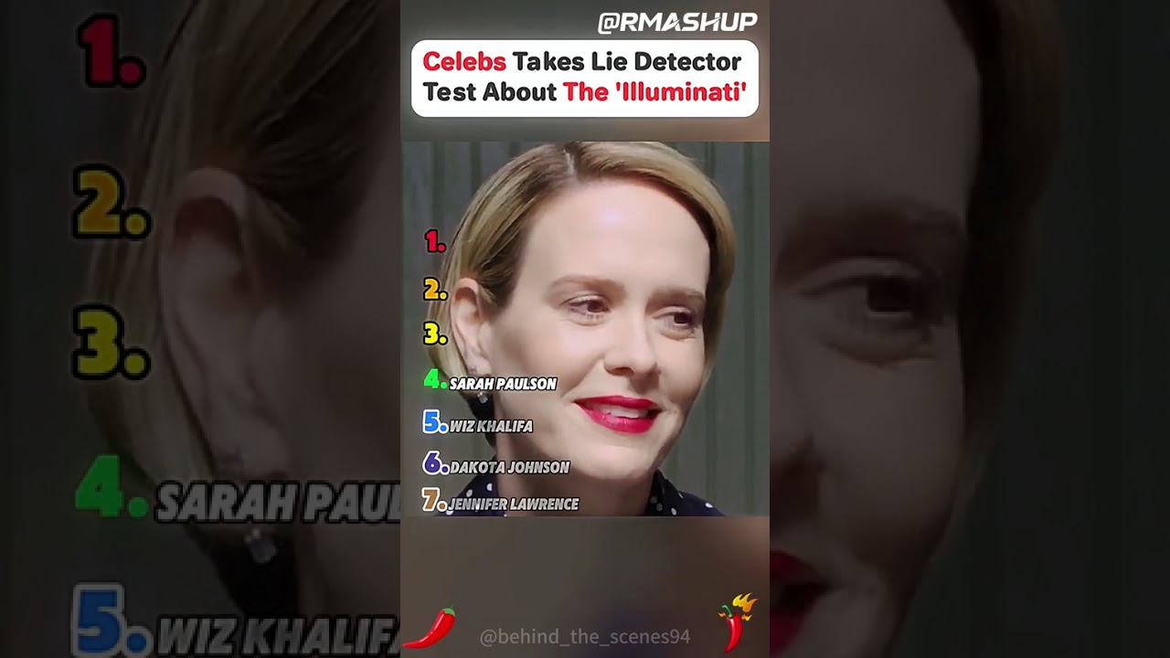 Can You BELIEVE These Celebs Illuminati Truths 🤯 #liedetector #illuminati #viral #challenge #shoc