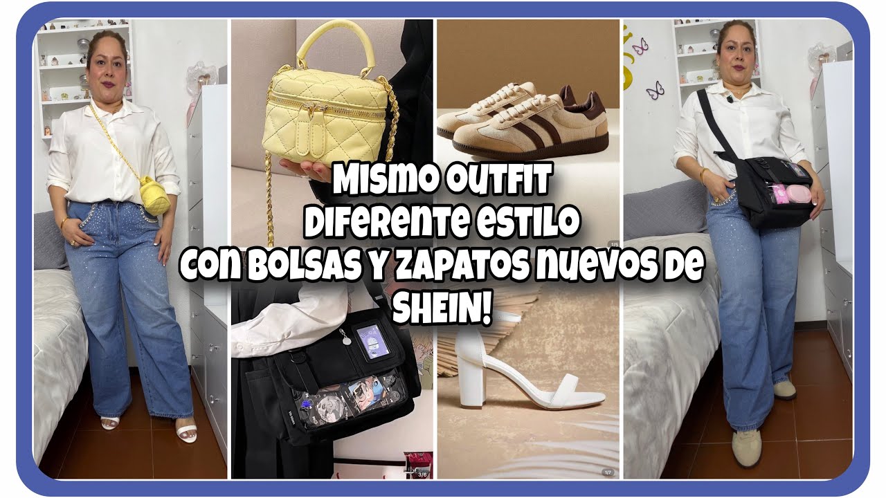 Mismo outfit diferente estilo con bolsas y zapatos de SHEIN!