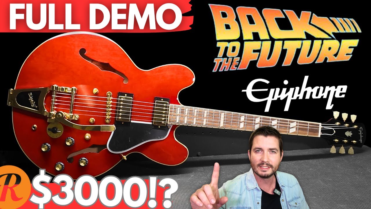 Цена Epiphone за 999 долларов взлетела до 3000 долларов! Полная демоверсия Back to the Future ES-345