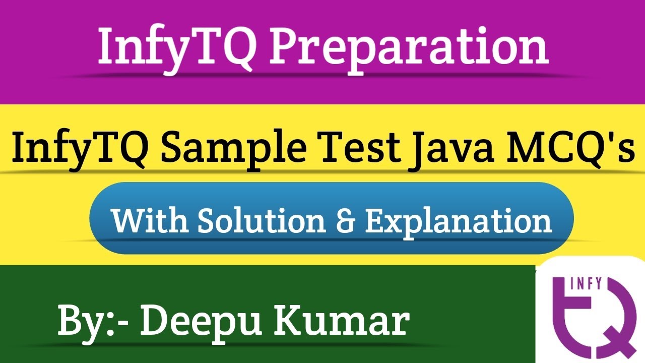 InfyTQ Sample Test Java MCQ's With Solution and Explanation | InfyTQ Preparation | Intellective Tech