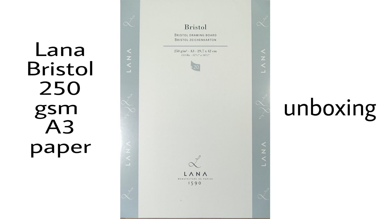 Lana Bristol 250 gsm Paper unboxing