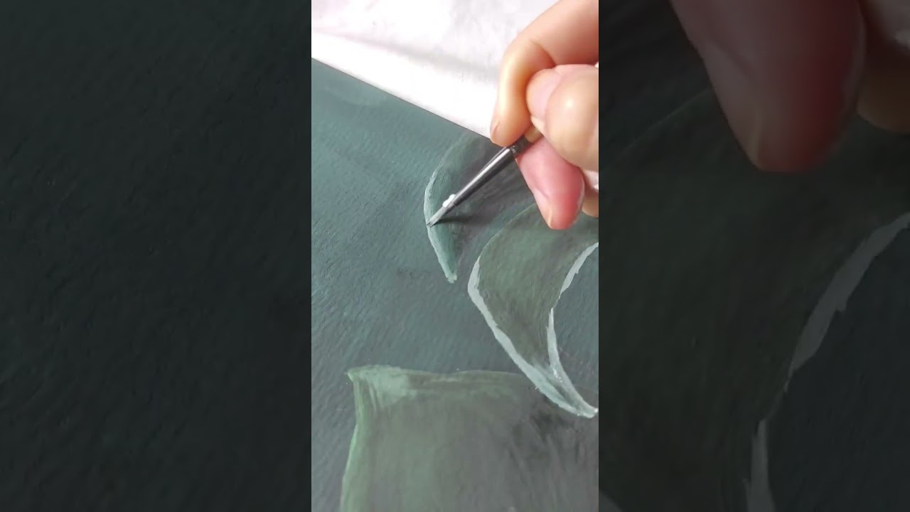 How to paint monstera plant with gouache 