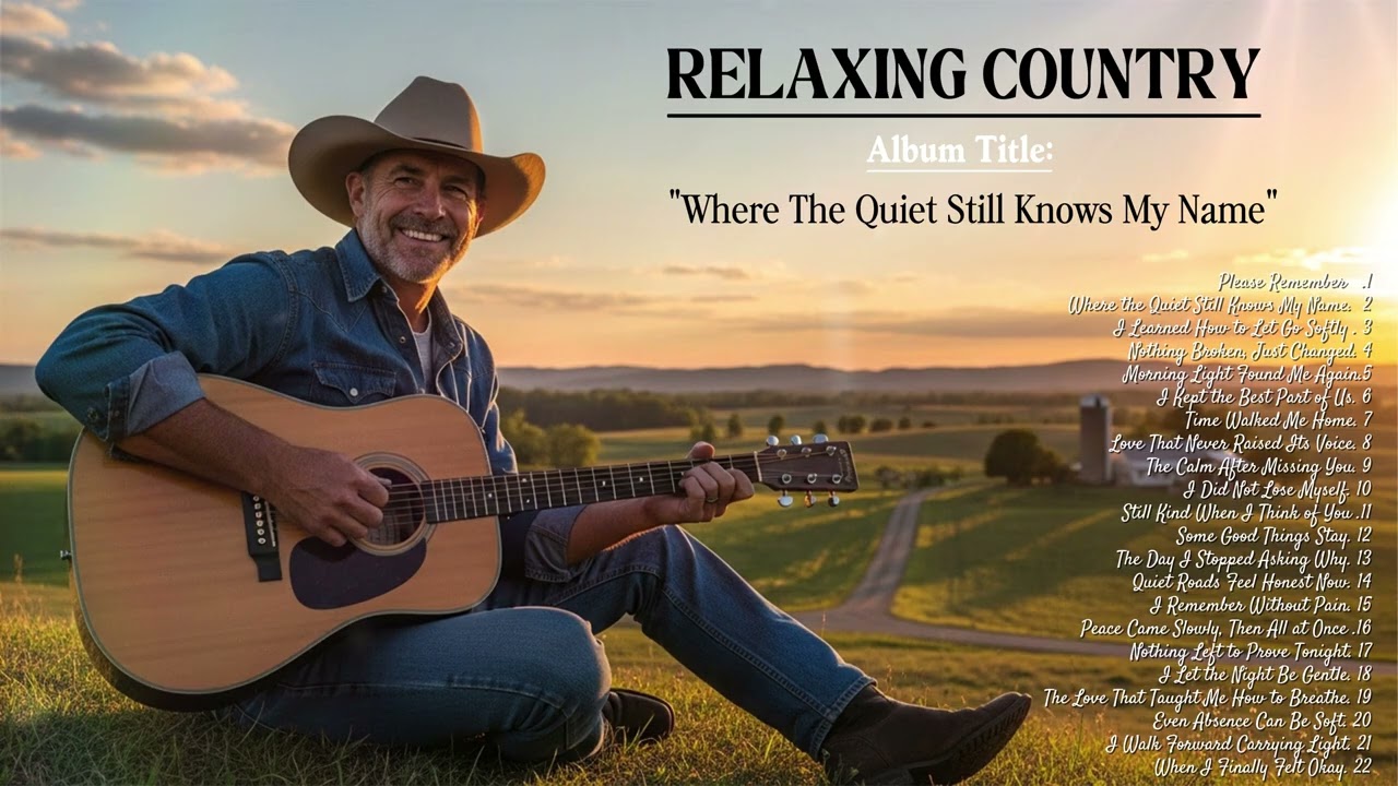 Where the Quiet Still Knows My Name | Calm Country Acoustic Music for Peace & Relaxation