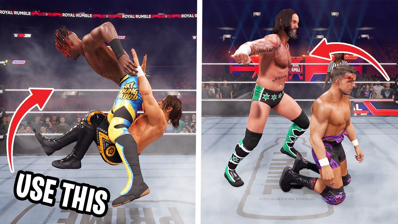 30 редко используемых приемов в WWE 2K25, которые стоит использовать чаще (часть 1)