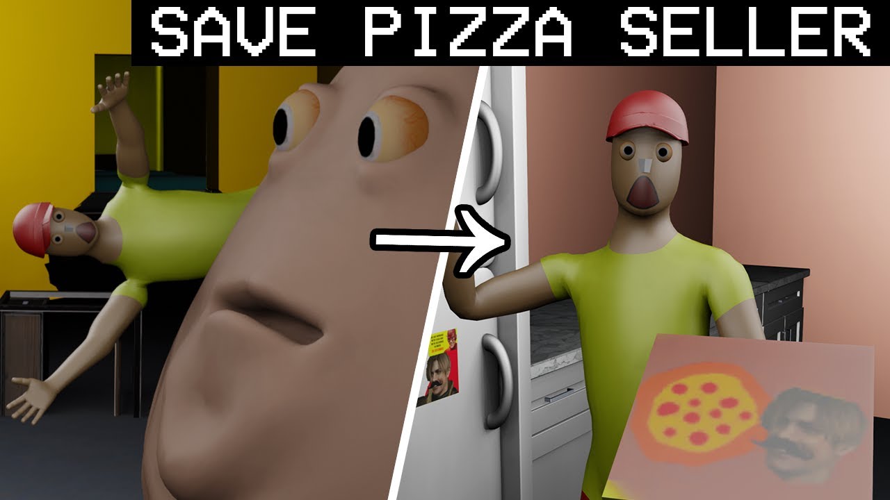 Bou's Revenge DLC : What if the pizza seller didn't die? (Save Pizza Seller For Night 4) Good End