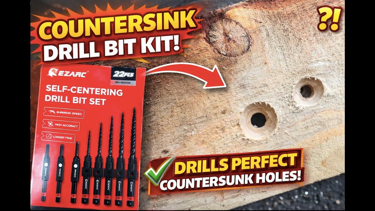 The EazyArc 22-Piece Set That Makes Drilling Foolproof | Countersinking Drill Bits