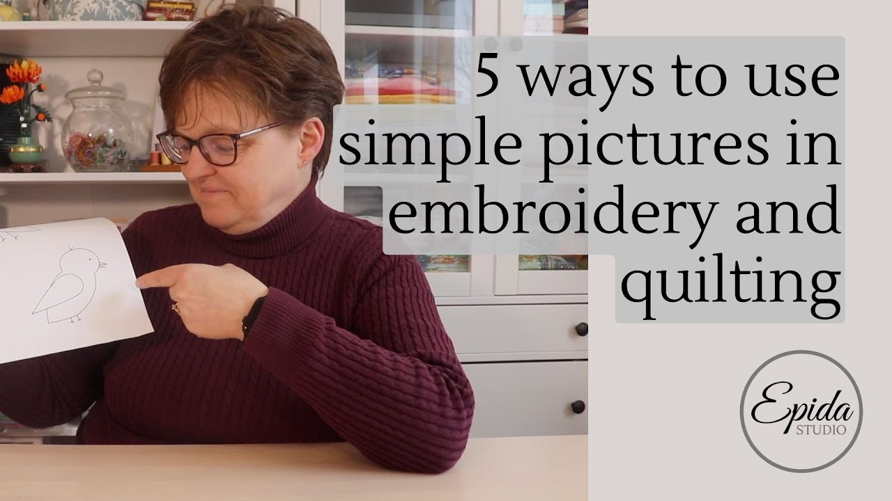 Five ideas for using simple pictures in embroidery and quilting