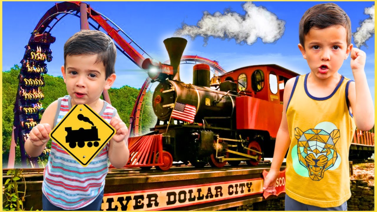 Biggest Steam TRAIN Ride and crazy fun kid rides at Best Theme Park | Super Krew