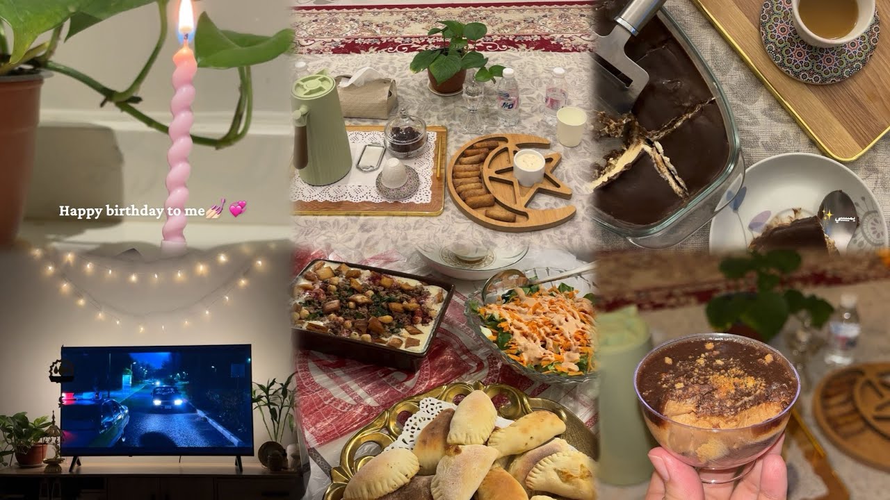 أول أيامي في رمضان طبخات وترتيب وحلويات جديدة🌙✨.