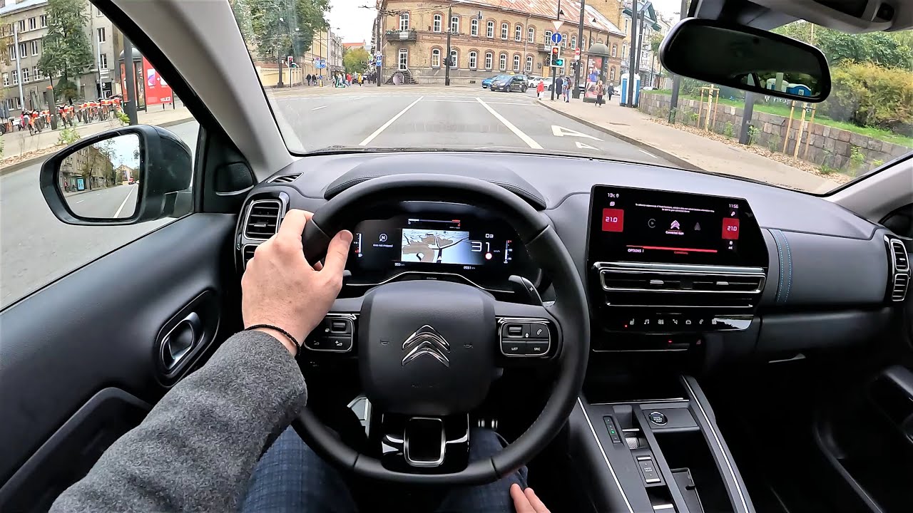 2022 Facelift Citroen C5 Aircross [ Shine 1.2l 130hp ] | POV Test Drive | Fuel consumption info