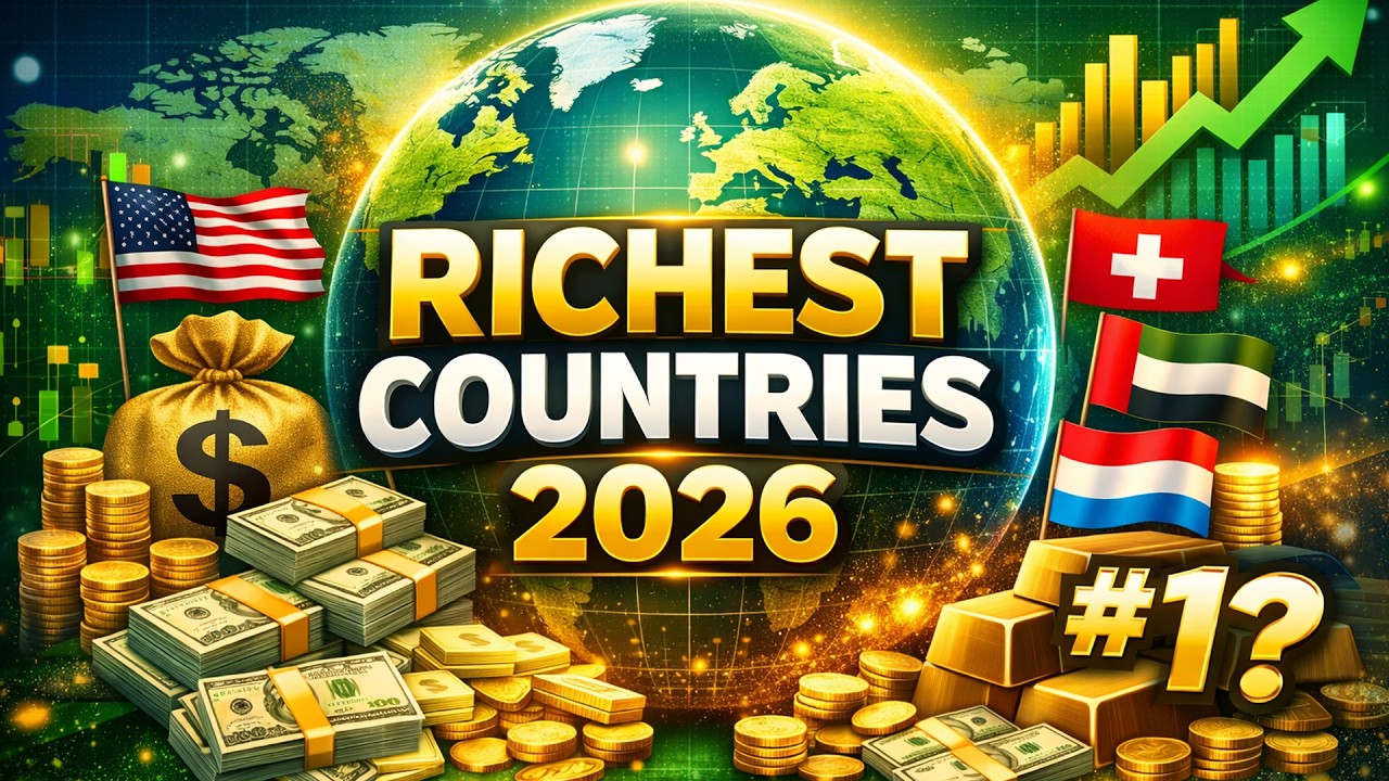 🌍 Top Richest Countries in the World 2026 – GDP Per Capita Ranking & Comparison